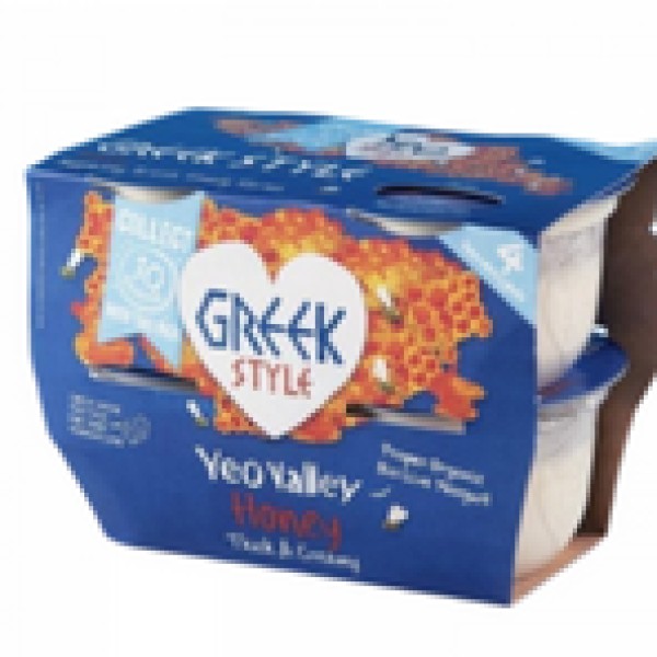 4 x 100g (Pot) Greek Style Honey Yogurt - 4 Pack